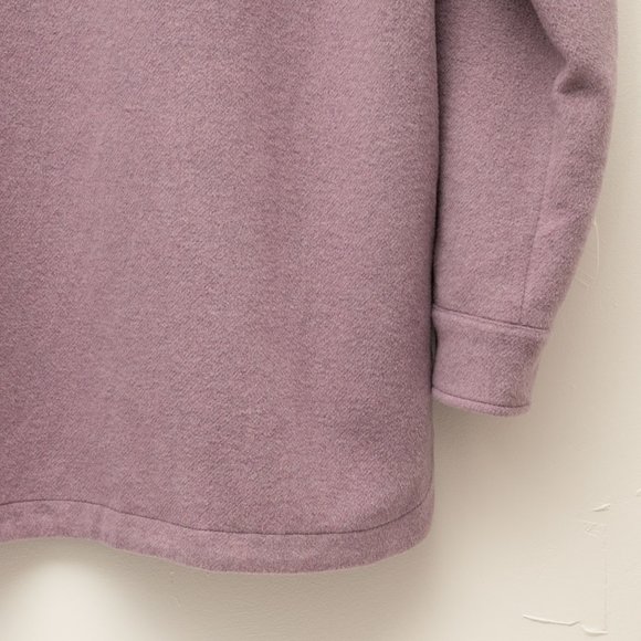 Recycled Wool Shirt Jacket - Amethyst Purple - Gap Small Tall (fits medium) - Picture 8 of 10